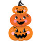 A 34 inch stack o lanterns supershape foil balloon, manufactured by Anagram.
