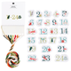 A Christmas Advent Calendar Stick & Stitch Embroidery Kit, manufactured by Rico Design.