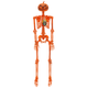 A 90cm Orange Pumpkin Hanging Skeleton Decoration.