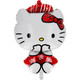 A 30 inch Hello Kitty Paris Supershape Foil Balloon.