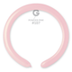 A pack of 100 2" Marshmallow Powder Pink Entertainer Balloons, manufactured by Gemar.