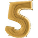 40 inch Gold Number 5 Foil Balloon (1)