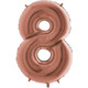 40 inch Rose Gold Number 8 Foil Balloon (1)