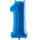 40 inch Blue Number 1 Foil Balloon (1)