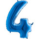 40 inch Blue Number 4 Foil Balloon (1)
