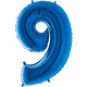 40 inch Blue Number 9 Foil Balloon (1)