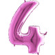 40 inch Fuchsia Number 4 Foil Balloon (1)