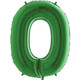 40 inch Green Number 0 Foil Balloon (1)