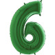 40 inch Green Number 6 Foil Balloon (1)