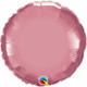 18" Chrome Mauve Round Foil Balloon (1) - UNPACKAGED