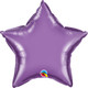 20" Chrome Purple Star Foil Balloon (1) - UNPACKAGED