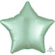 18" Mint Green Satin Star Foil Balloon (1) - UNPACKAGED