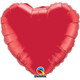 18" Ruby Red Heart Foil Balloon (1) - UNPACKAGED