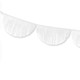 Large White Scalloped Fringe Paper Garland - 32cm x 3M (1)