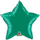 20" Emerald Green Star Foil Balloon (1) - UNPACKAGED
