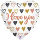 18 inch I Love You Hearts Glitter Holographic Foil Balloon (1)