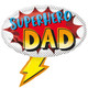 27 inch Superhero Dad Supershape Foil Balloon (1)