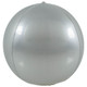 15" Globe Satin White Foil Balloon (1) - UNPACKAGED