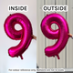34 inch Unique Magenta Number 6 Foil Balloon (1) 34 inch Unique Magenta Number 6 Foil Balloon (1)
