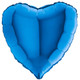 18" Blue Heart Foil Balloon (1) - UNPACKAGED