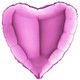 18" Pink Heart Foil Balloon (1) - UNPACKAGED