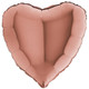 18" Rose Gold Heart Foil Balloon (1) - UNPACKAGED