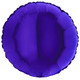 18" Indigo Blue Round Foil Balloon (1) - UNPACKAGED