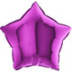 18" Mulberry Purple Star Foil Balloon (1) - UNPACKAGED