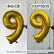 34 inch Anagram Gold Number 9 Foil Balloon (1)