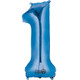 34 inch Anagram Blue Number 1 Foil Balloon (1)