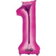 34 inch Anagram Pink Number 1 Foil Balloon (1)