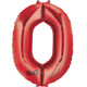 34 inch Anagram Red Number 0 Foil Balloon (1)