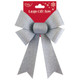 Large Silver Glitter Gift Bow (1)
