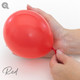 9" Standard Red Solid Colour Latex Balloons (100)