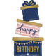 51 inch Birthday Navy Gift Trio Foil Balloon (1)