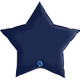 36" Navy Blue Satin Star Foil Balloon (1)