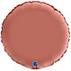 18" Rose Gold Satin Round Foil Balloon (1) - UNPACKAGED