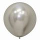 24" Reflex Silver Sempertex Latex Balloons (3)