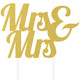 Gold Glitter Mrs & Mrs Cake Topper (1)