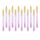 Rose Gold Ombre Tall Candles (12)