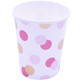 Pink & Gold Dots Paper Cups (8)