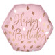 23 inch Blush Birthday Supershape Foil Balloon (1)