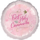 18 inch Pink First Communion Foil Balloon (1)