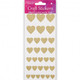 Heart Gold Glitter Craft Stickers (1)