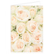 Ivory & Green Roses Message Cards - 10cm x 7cm (25)