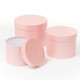 Pale Pink Hat Boxes (3)