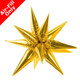 27" Gold Starburst Foil Balloon (1)