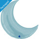36 inch Pastel Blue Crescent Moon Foil Balloon (1)