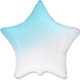 32 inch White To Baby Blue Gradient Star Foil Balloon (1)