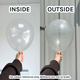 18" Crystal Clear Sempertex Latex Balloons (25)